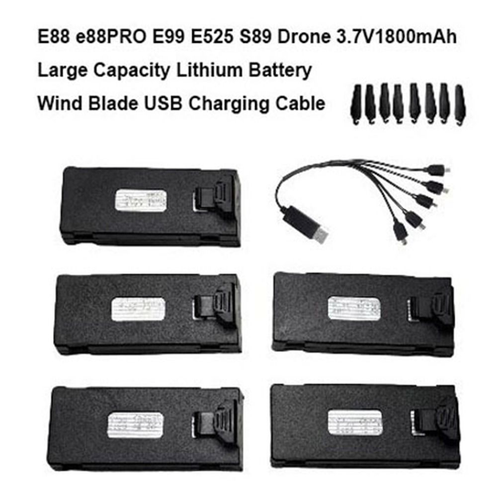 Eachine Drone E010 - 블랙 리튬 배터리 3.7V1800mAh E88 e88PRO