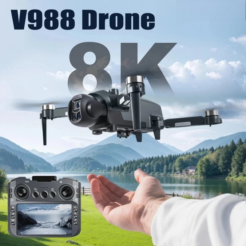 Drone Thermal Imaging - 오리지널 V988 드론 8K HD 듀얼