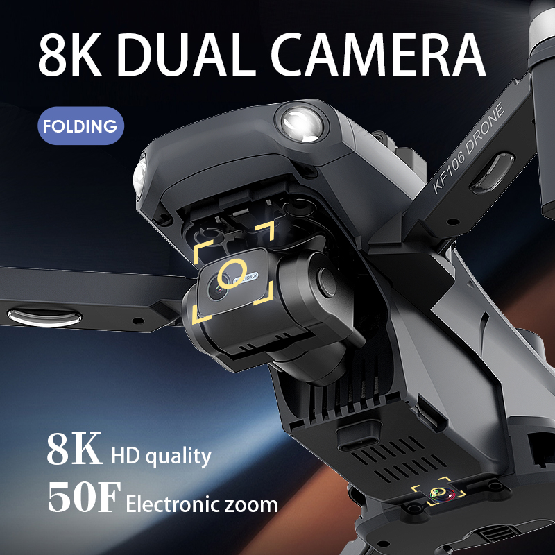 2022 새로운 KF106 Max Drone 8K 전문 - Drone Surveying 리뷰 및 가격