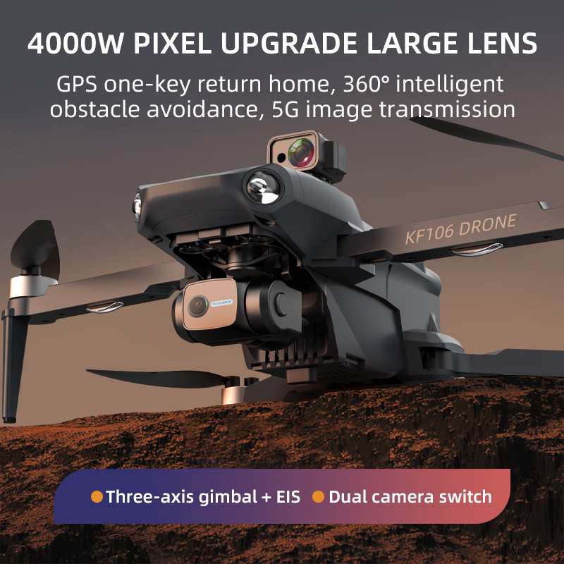 2022 새로운 KF106 Max Drone 8K 전문 - Drone Surveying 리뷰 및 가격
